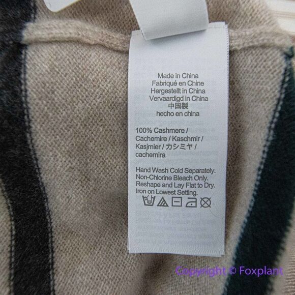 NEW J. Crew men's Cashmere sweater in stripe, Hthr Birch Multi Stripe,‎ XL - Picture 16 of 16